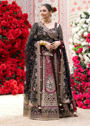 Nureh Jhoomro Embroidered Raw Silk Unstitched 3Pc Suit NL-95