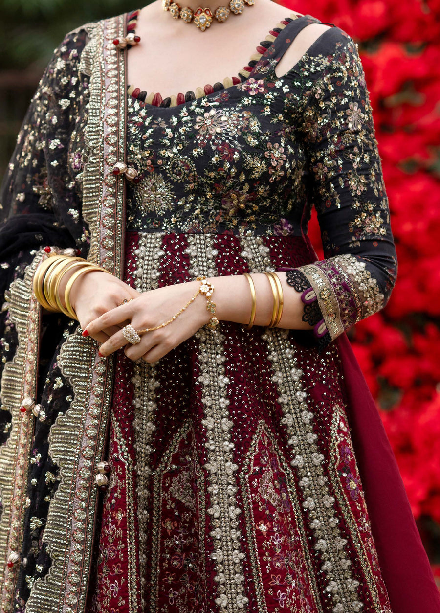 Nureh Jhoomro Embroidered Raw Silk Unstitched 3Pc Suit NL-95