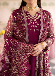 Nureh Jhoomro Embroidered Chiffon Unstitched 3Pc Suit NL-97