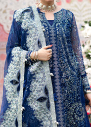 Nureh Jhoomro Embroidered Organza Unstitched 3Pc Suit NL-99