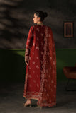 Emaan Adeel Verve Embroidered Raw Silk Unstitched 3Pc Suit - NOEMIE