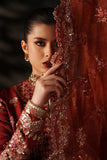 Emaan Adeel Verve Embroidered Raw Silk Unstitched 3Pc Suit - NOEMIE