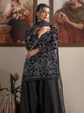 Faiza Faisal Solene Embroidered Velvet Unstitched 3Pc Suit - NOIR