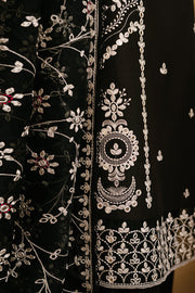 Cross Stitch Eid Lawn Unstitched Embroidered 3Pc Suit D-10 Noir Ornate