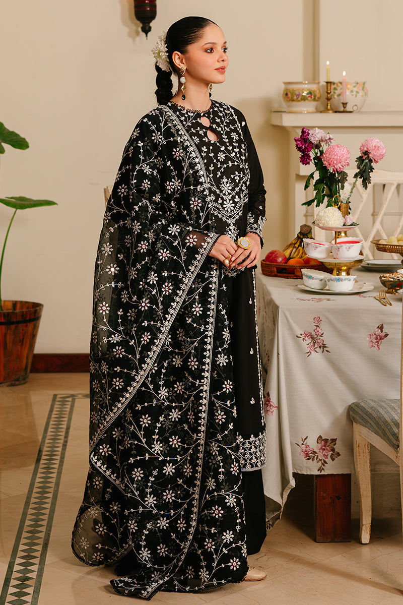 Cross Stitch Eid Lawn Unstitched Embroidered 3Pc Suit D-10 Noir Ornate