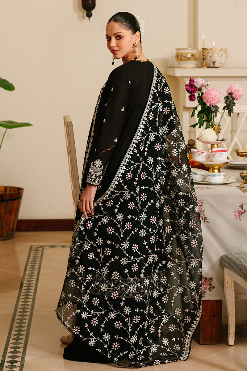 Cross Stitch Eid Lawn Unstitched Embroidered 3Pc Suit D-10 Noir Ornate