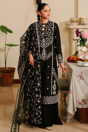 Cross Stitch Eid Lawn Unstitched Embroidered 3Pc Suit D-10 Noir Ornate