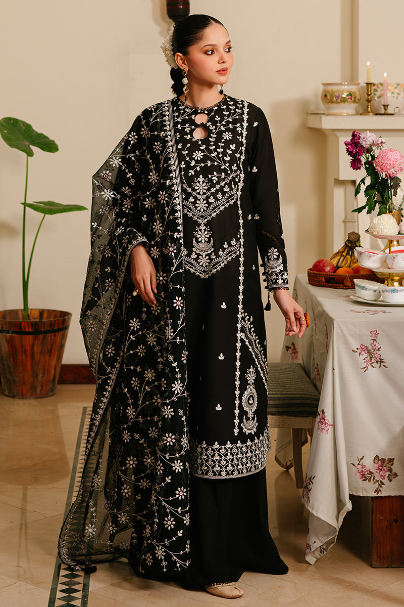 Cross Stitch Eid Lawn Unstitched Embroidered 3Pc Suit D-10 Noir Ornate