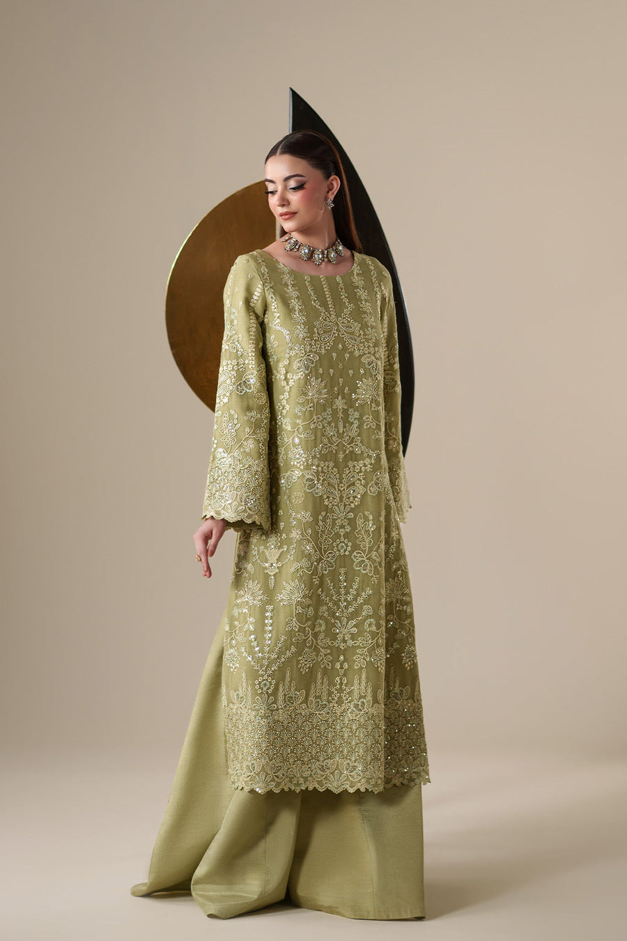 Emaan Adeel Nouvelle Embroidered Chiffon Unstitched 3Pc Suit - NOLA