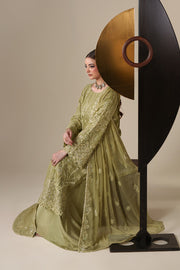 Emaan Adeel Nouvelle Embroidered Chiffon Unstitched 3Pc Suit - NOLA