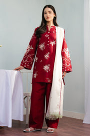 Coco by Zara Shahjahan Embroidered Lawn Unstitched 3Pc Suit D-10A NORA