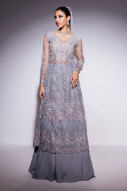 Best of Mushq Embroidered Net Unstitched 3Pc Suit BOM-07 Nora