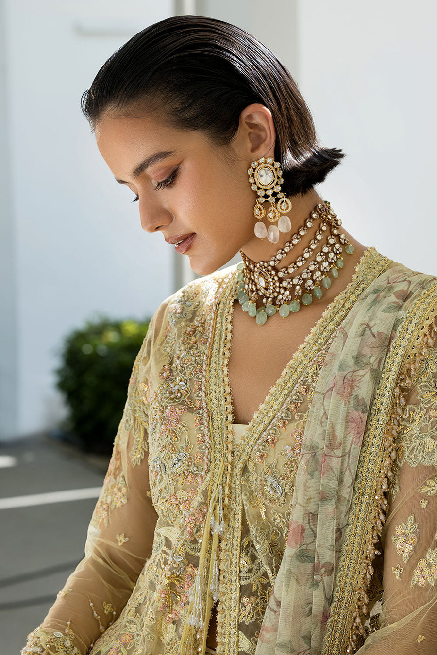 Sobia Nazir Nur Festive Embroidered Honey Net Unstitched 3Pc Suit NR26-01