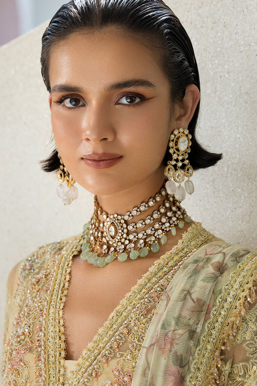 Sobia Nazir Nur Festive Embroidered Honey Net Unstitched 3Pc Suit NR26-01