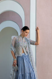 Sobia Nazir Nur Festive Embroidered Organza Unstitched 3Pc Suit NR26-02