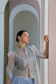 Sobia Nazir Nur Festive Embroidered Organza Unstitched 3Pc Suit NR26-02