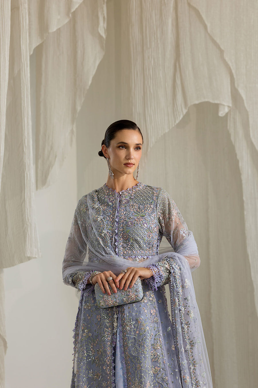 Sobia Nazir Nur Festive Embroidered Organza Unstitched 3Pc Suit NR26-02