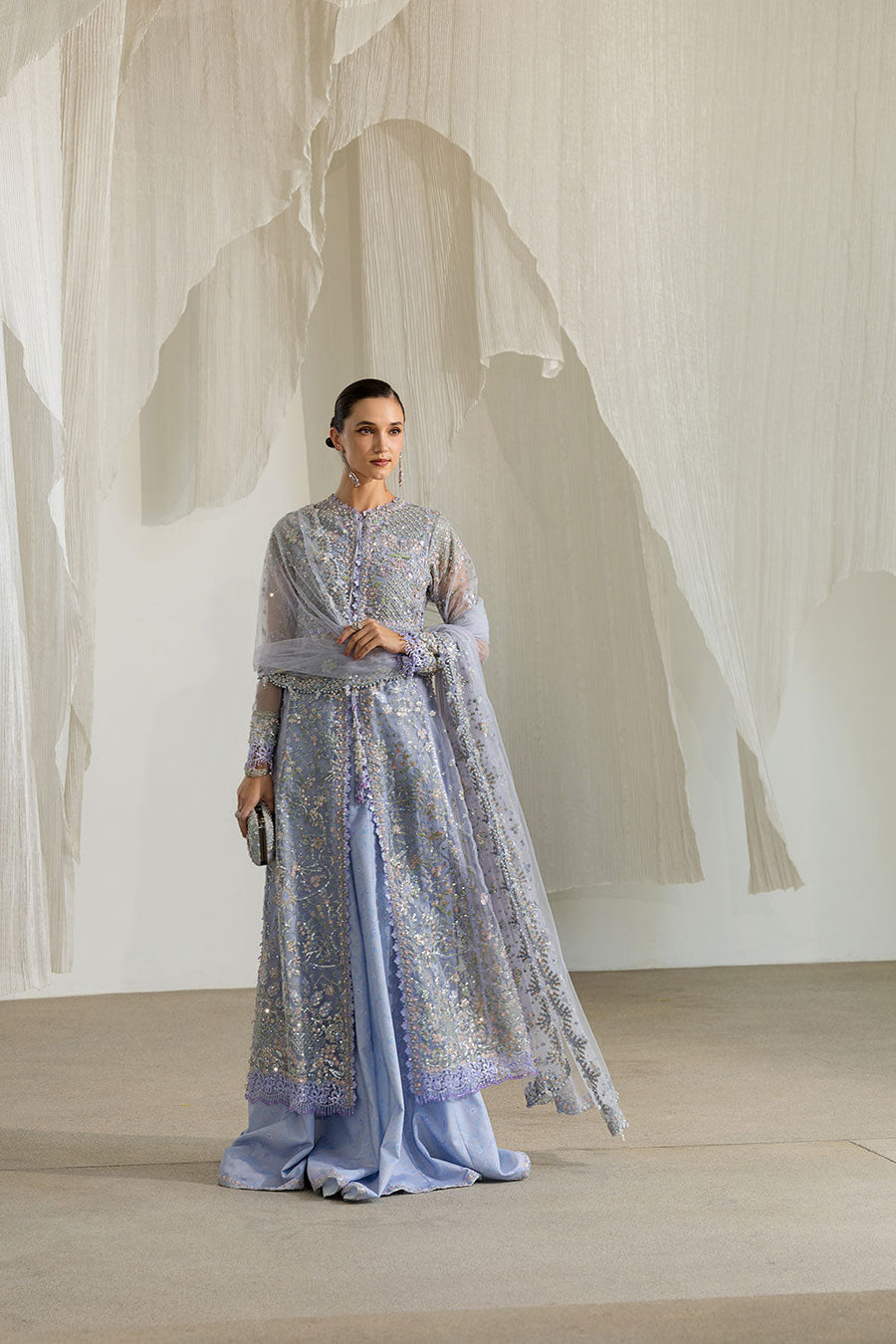 Sobia Nazir Nur Festive Embroidered Organza Unstitched 3Pc Suit NR26-02