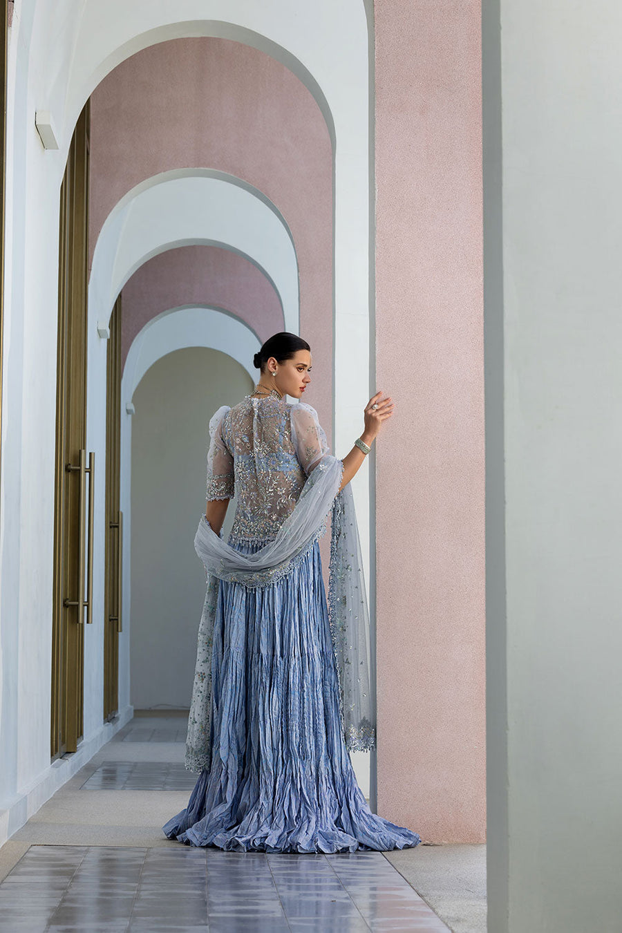 Sobia Nazir Nur Festive Embroidered Organza Unstitched 3Pc Suit NR26-02