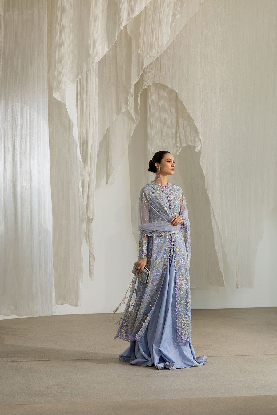 Sobia Nazir Nur Festive Embroidered Organza Unstitched 3Pc Suit NR26-02