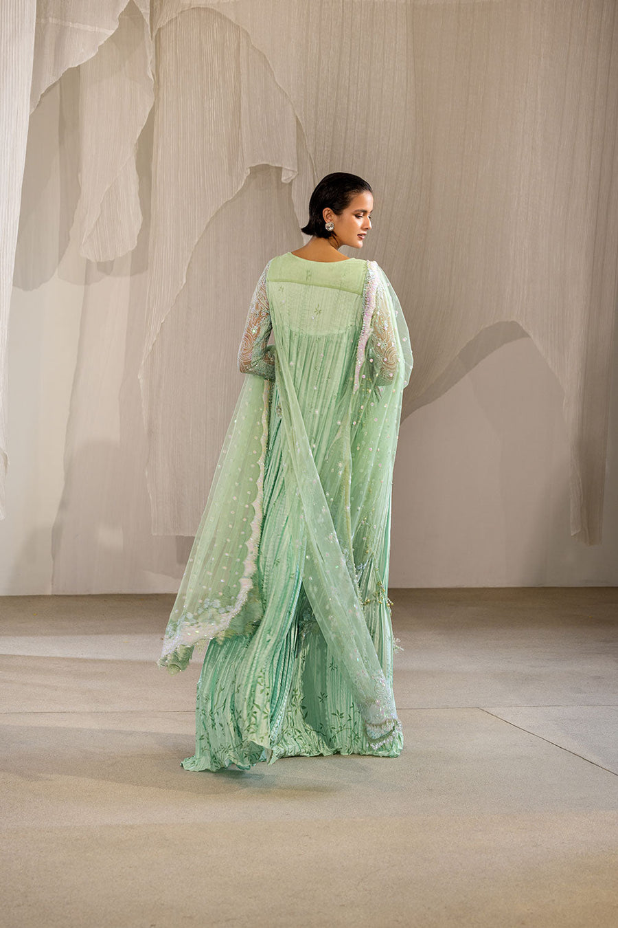 Sobia Nazir Nur Festive Embroidered Honey Net Unstitched 3Pc Suit NR26-03