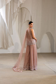 Sobia Nazir Nur Festive Embroidered Honey Net Unstitched 3Pc Suit NR26-04