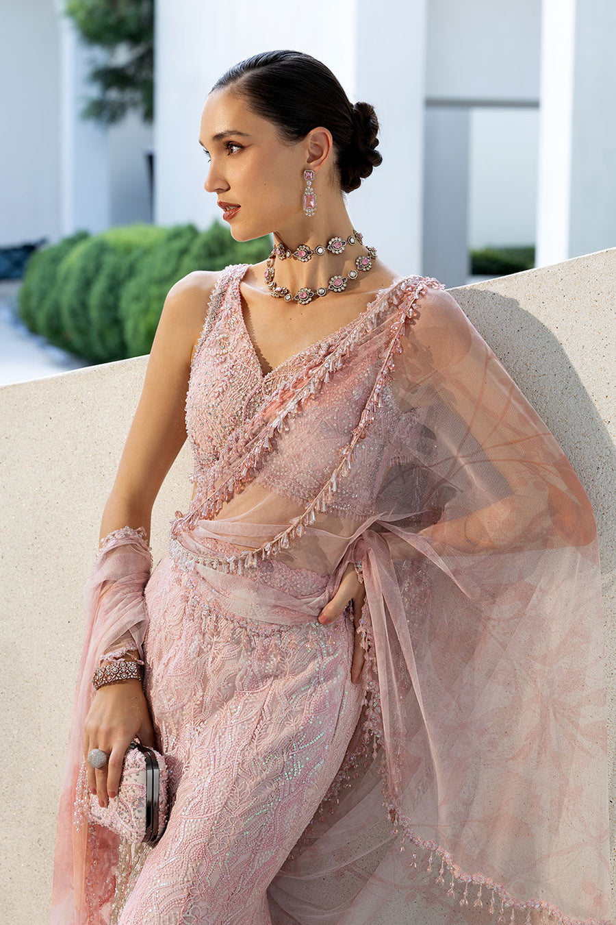 Sobia Nazir Nur Festive Embroidered Honey Net Unstitched 3Pc Suit NR26-05