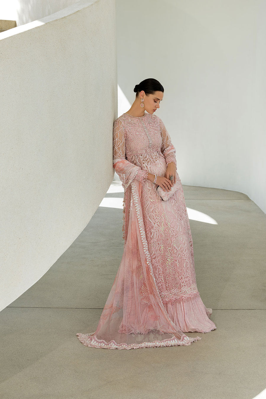 Sobia Nazir Nur Festive Embroidered Honey Net Unstitched 3Pc Suit NR26-05