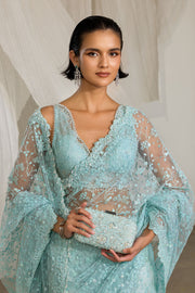 Sobia Nazir Nur Festive Embroidered Honey Net Unstitched Saree NR26-06