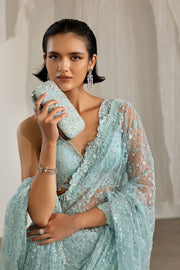 Sobia Nazir Nur Festive Embroidered Honey Net Unstitched Saree NR26-06