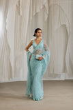 Sobia Nazir Nur Festive Embroidered Honey Net Unstitched Saree NR26-06