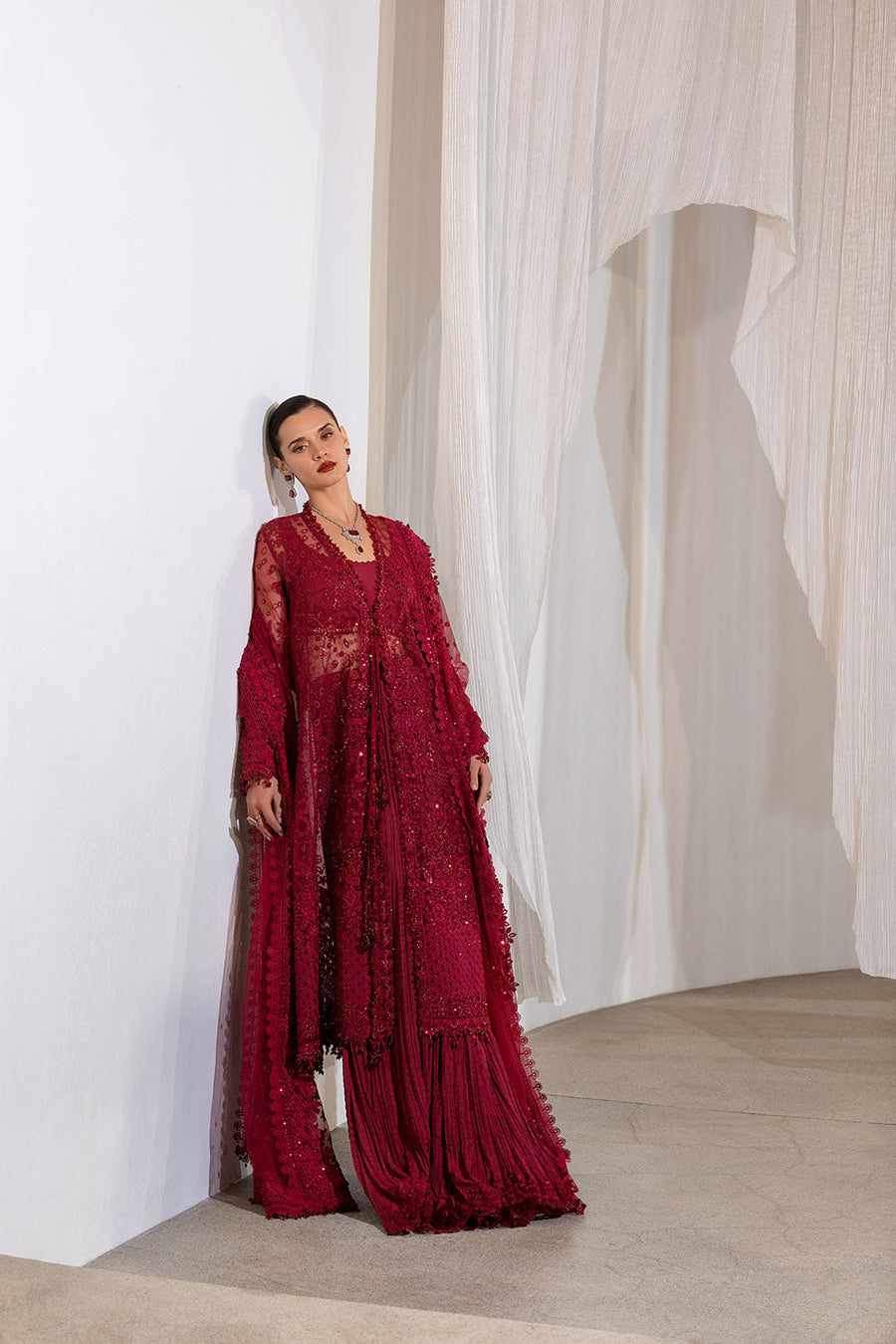 Sobia Nazir Nur Festive Embroidered Organza Unstitched 3Pc Suit NR26-07
