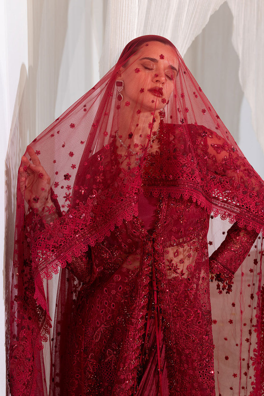 Sobia Nazir Nur Festive Embroidered Organza Unstitched 3Pc Suit NR26-07
