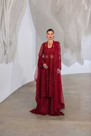 Sobia Nazir Nur Festive Embroidered Organza Unstitched 3Pc Suit NR26-07