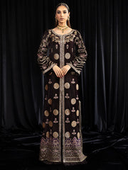 NUREH Maya Embroidered Velvet Unstitched 3Pc Suit NS-103 MOORE