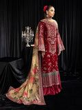 NUREH Maya Embroidered Velvet Unstitched 3Pc Suit NS-106 ELISA