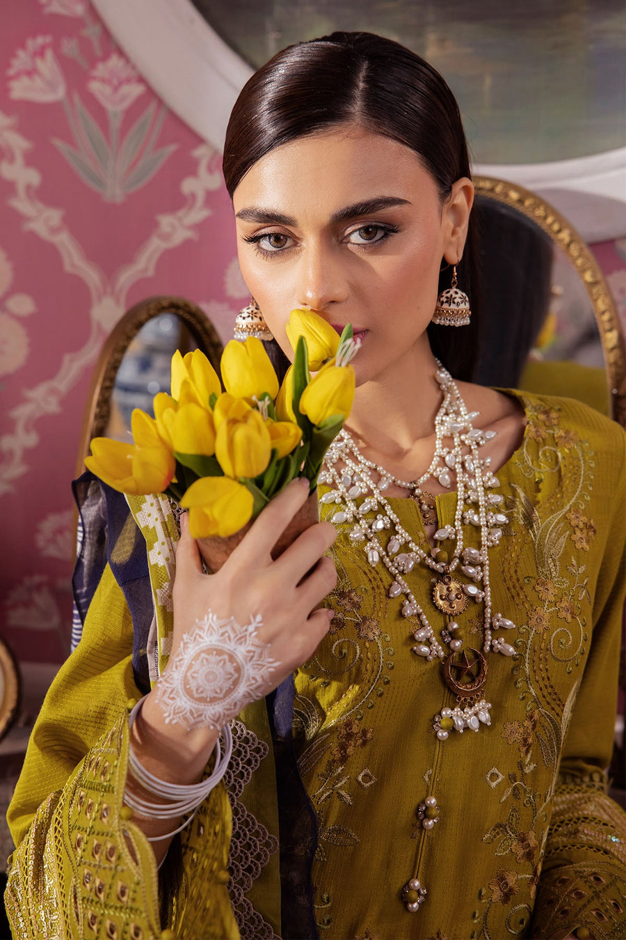 Nureh Maya Embroidered Lawn Dobby Unstitched 3Pc Suit NS-111