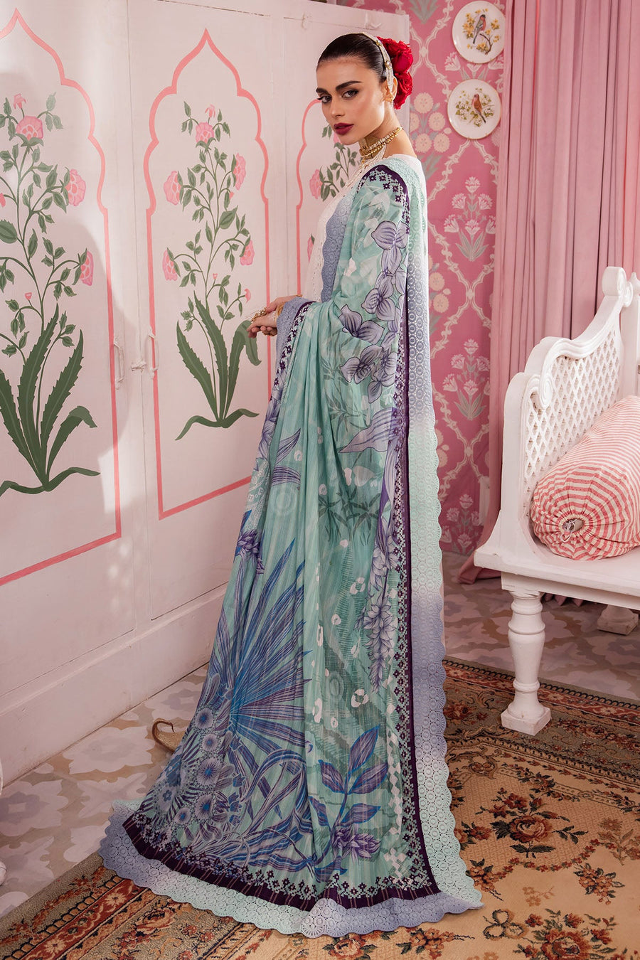 Nureh Maya Embroidered Lawn Dobby Unstitched 3Pc Suit NS-112