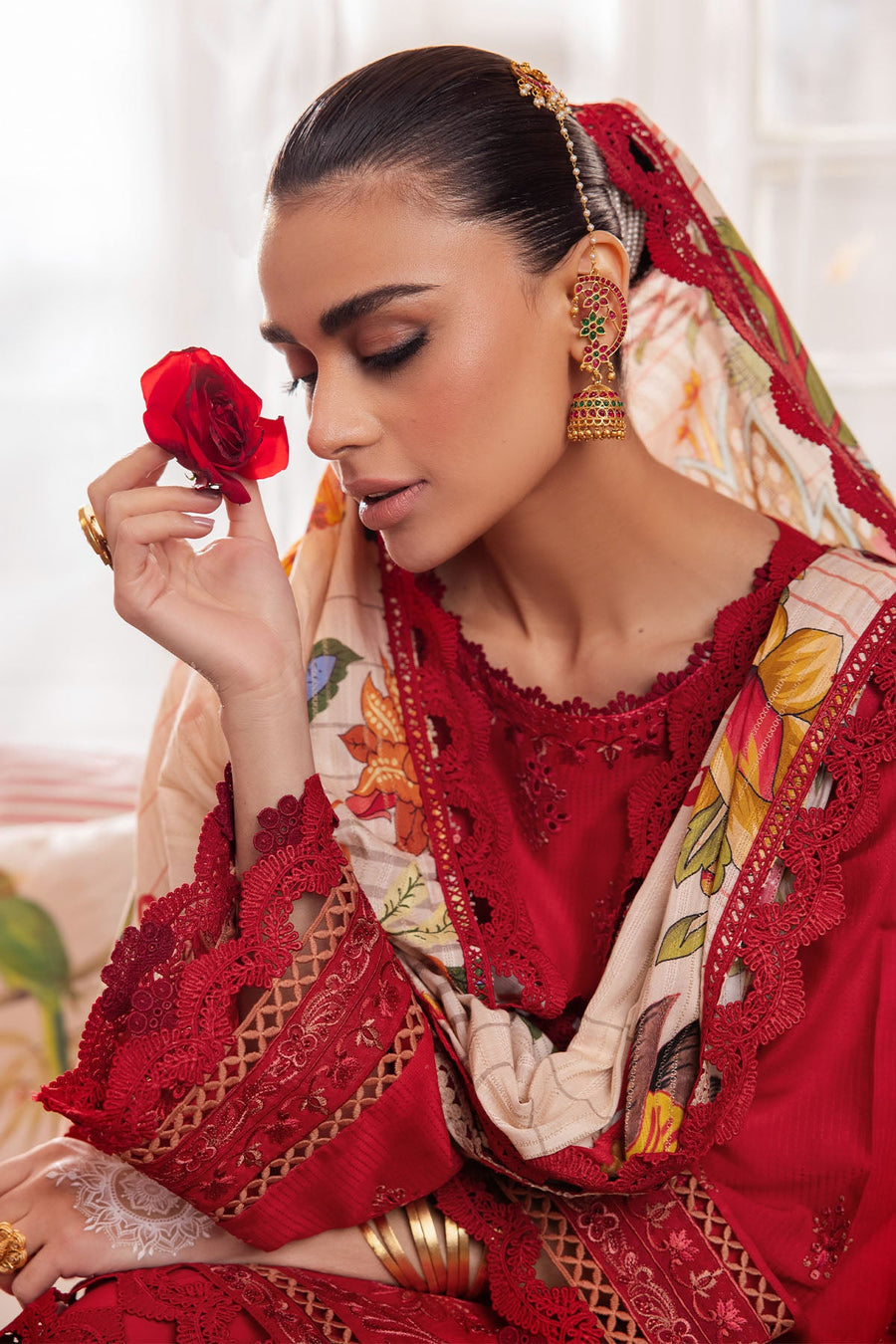 Nureh Maya Embroidered Lawn Dobby Unstitched 3Pc Suit NS-113