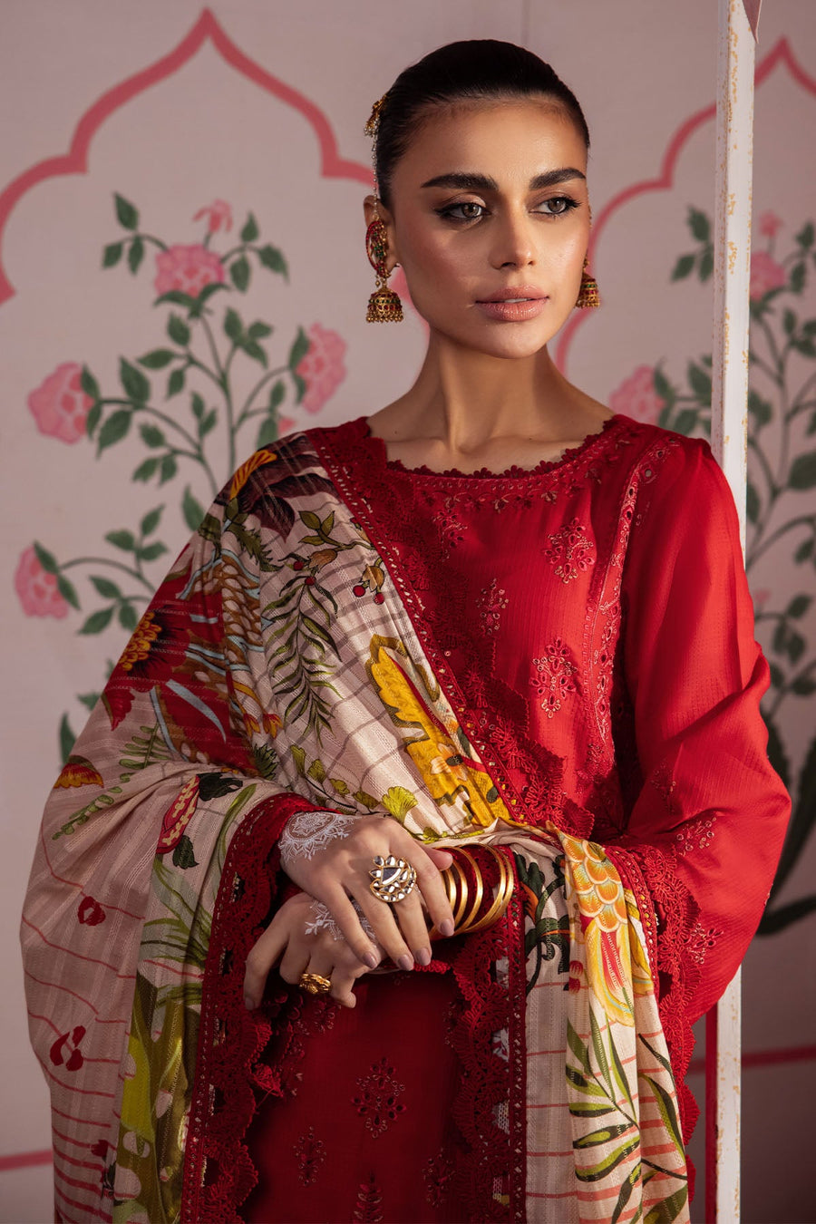 Nureh Maya Embroidered Lawn Dobby Unstitched 3Pc Suit NS-113