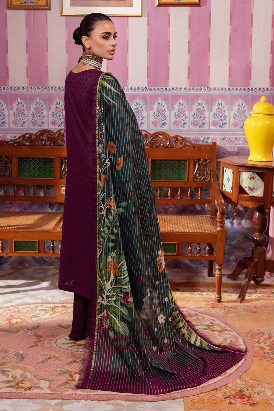 Nureh Maya Embroidered Lawn Dobby Unstitched 3Pc Suit NS-115