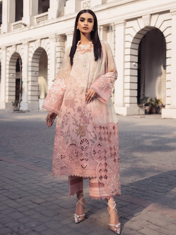 Nureh Maya Embroidered Swiss Lawn Unstitched 3Pc Suit NS-117