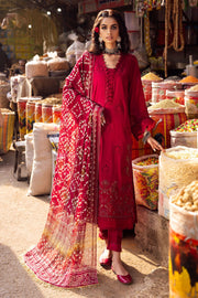 Nureh Bazar Embroidered Chikankari Lawn Unstitched 3Pc Suit NS-124