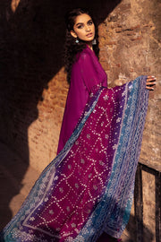 Nureh Bazar Embroidered Chikankari Lawn Unstitched 3Pc Suit NS-125