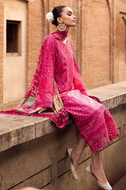 Nureh Bazar Embroidered Chikankari Lawn Unstitched 3Pc Suit NS-128