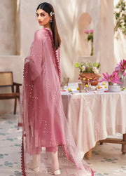 Nureh Bazaar Dhoop Kinaray Chikankari Lawn Unstitched 3Pc Suit NS-136