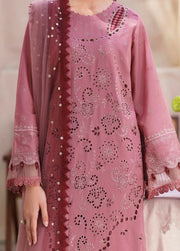 Nureh Bazaar Dhoop Kinaray Chikankari Lawn Unstitched 3Pc Suit NS-136
