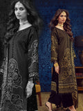 Gul Ahmed Winter Embroidered Velvet Unstitched 3Pc Suit NS-42001