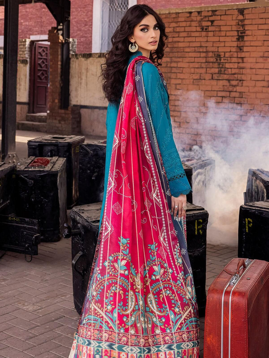 Safarnama by Nureh Embroidered Maya Linen Unstitched 3Pc Suit NS-92