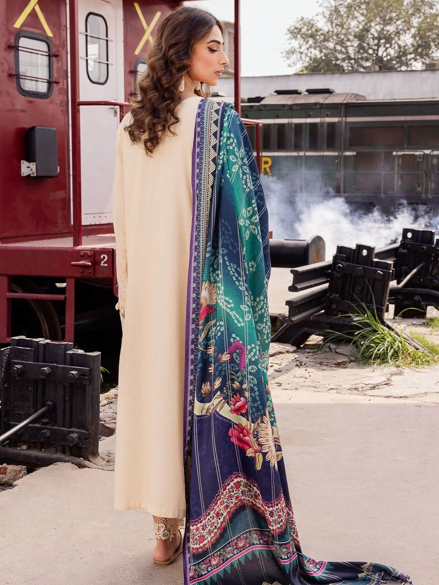 Safarnama by Nureh Embroidered Maya Linen Unstitched 3Pc Suit NS-93